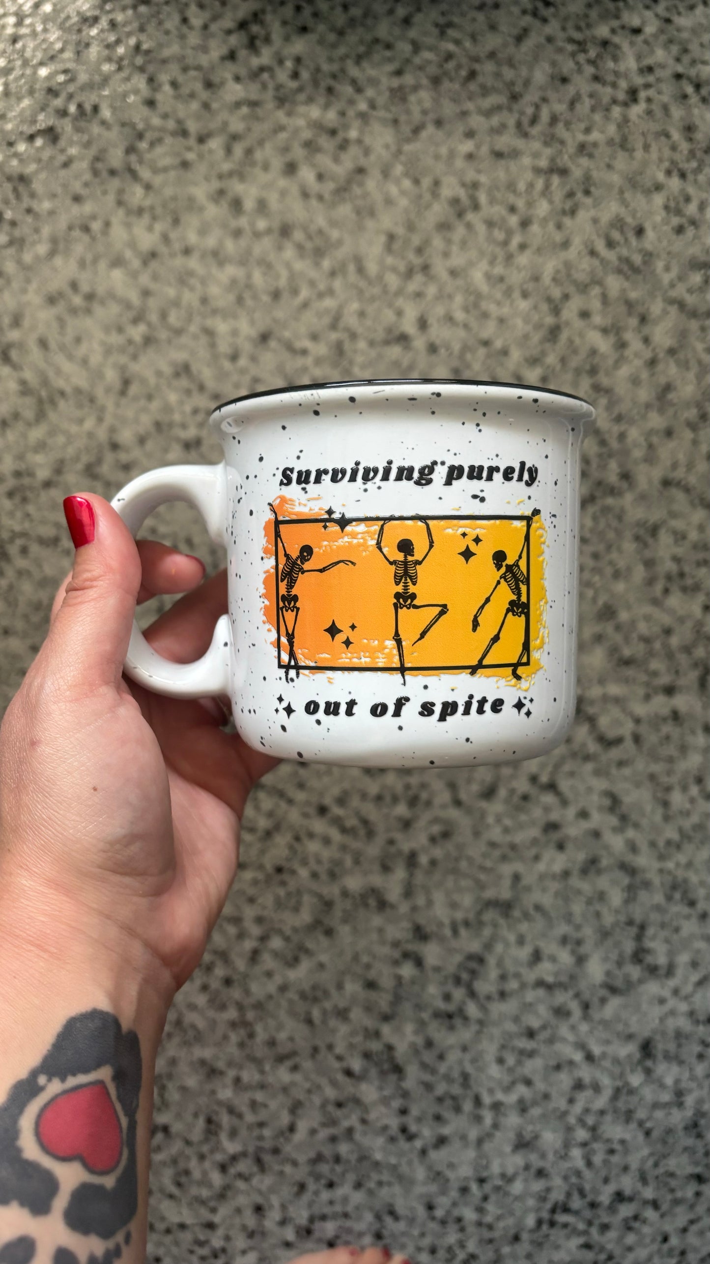 Survivng Purely Out of Spite mug