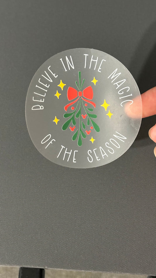 Believe in Magic Disney Christmas sticker