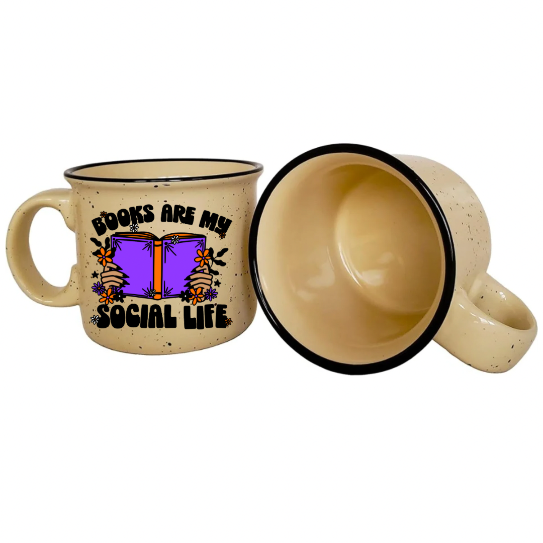 Books Are My Social Life Mug