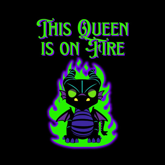 Maleficent This Queen Is on Fire Dragon Adult shirt