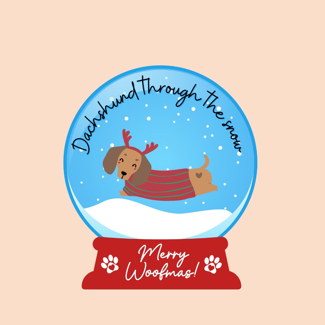 Dachshund Through the Snow Adult Shirt