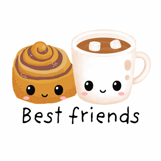 Best Friends Cinnamon Roll and Hot cocoa YOUTH Shirt