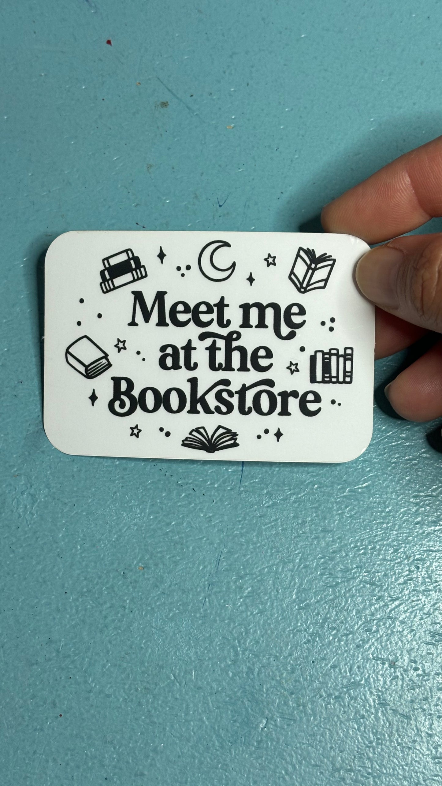 Meet Me at the Bookstore Sticker
