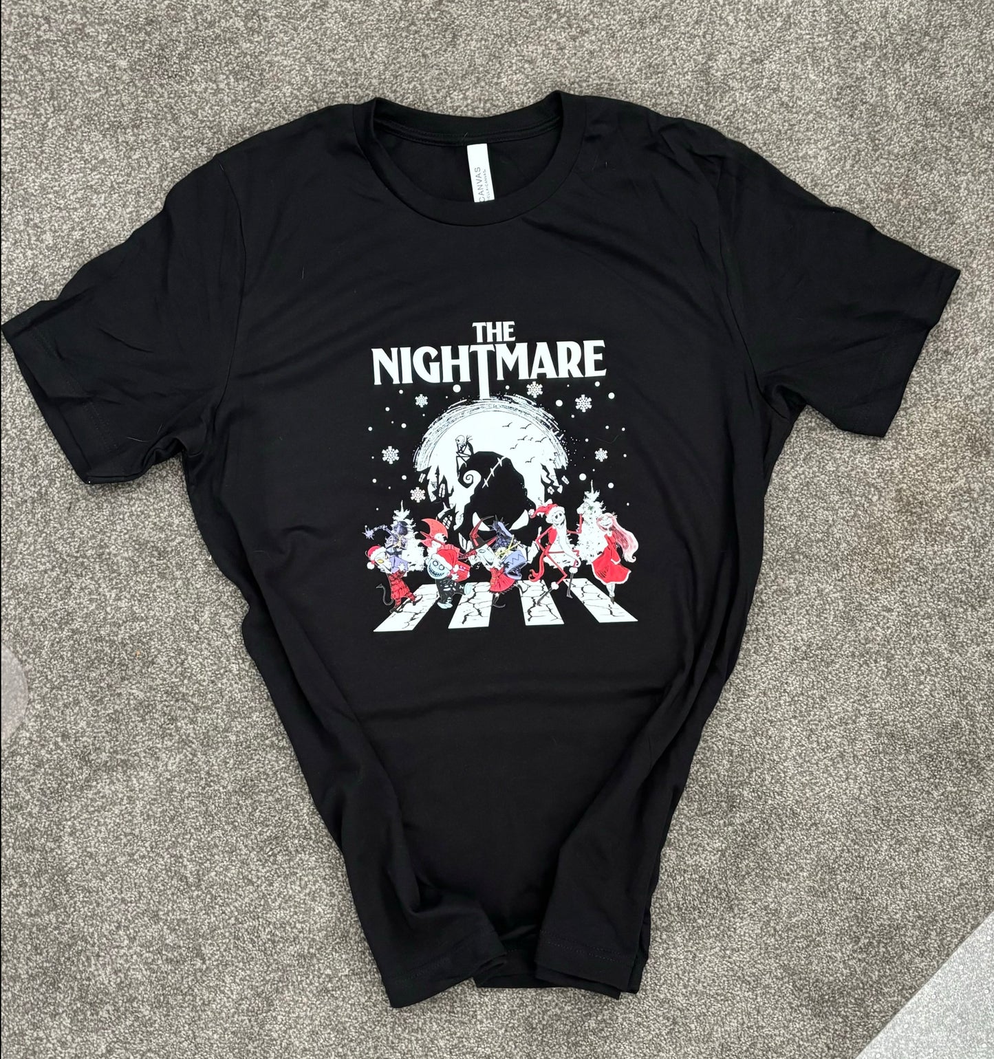 Nightmare Before Christmas Abbey Road Inspired Adult shirt