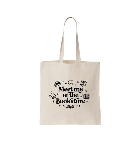 Meet Me At The Bookstore Tote Bag