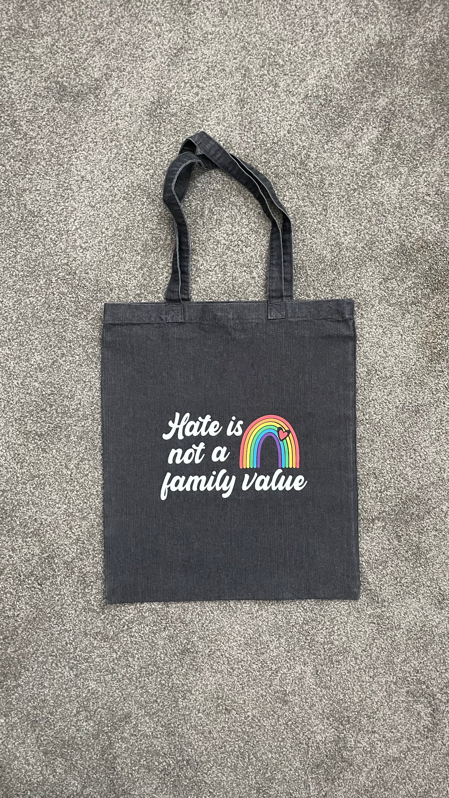 Hate is Not A Family Value Tote Bag