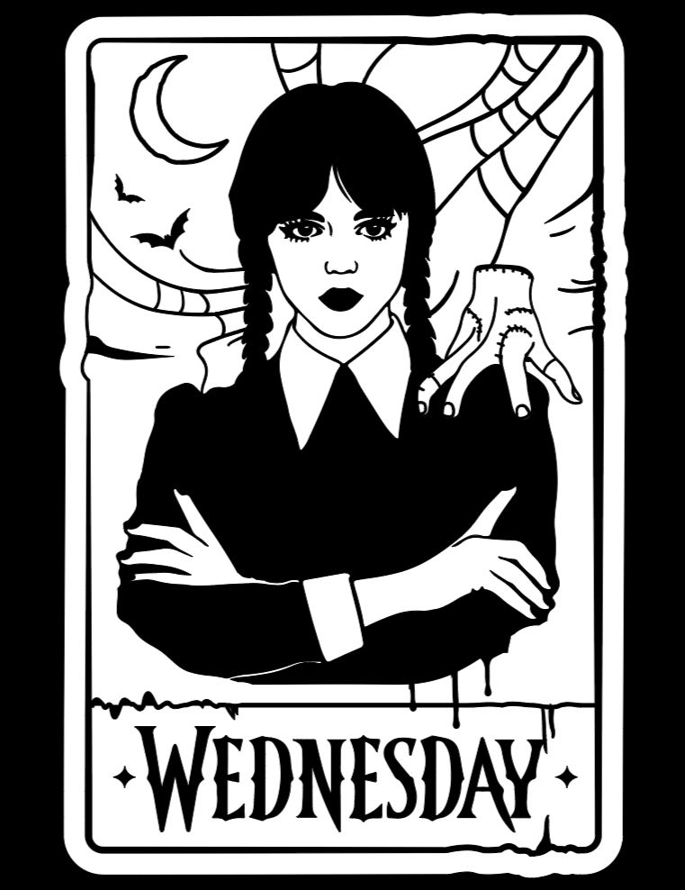 Wednesday Tarot Card Adult Shirt