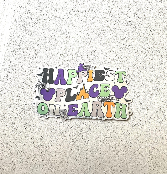 Happiest Place On Earth Halloween Sticker