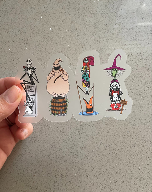 Nightmare Before Christmas Haunted Mansion Inspired Sticker