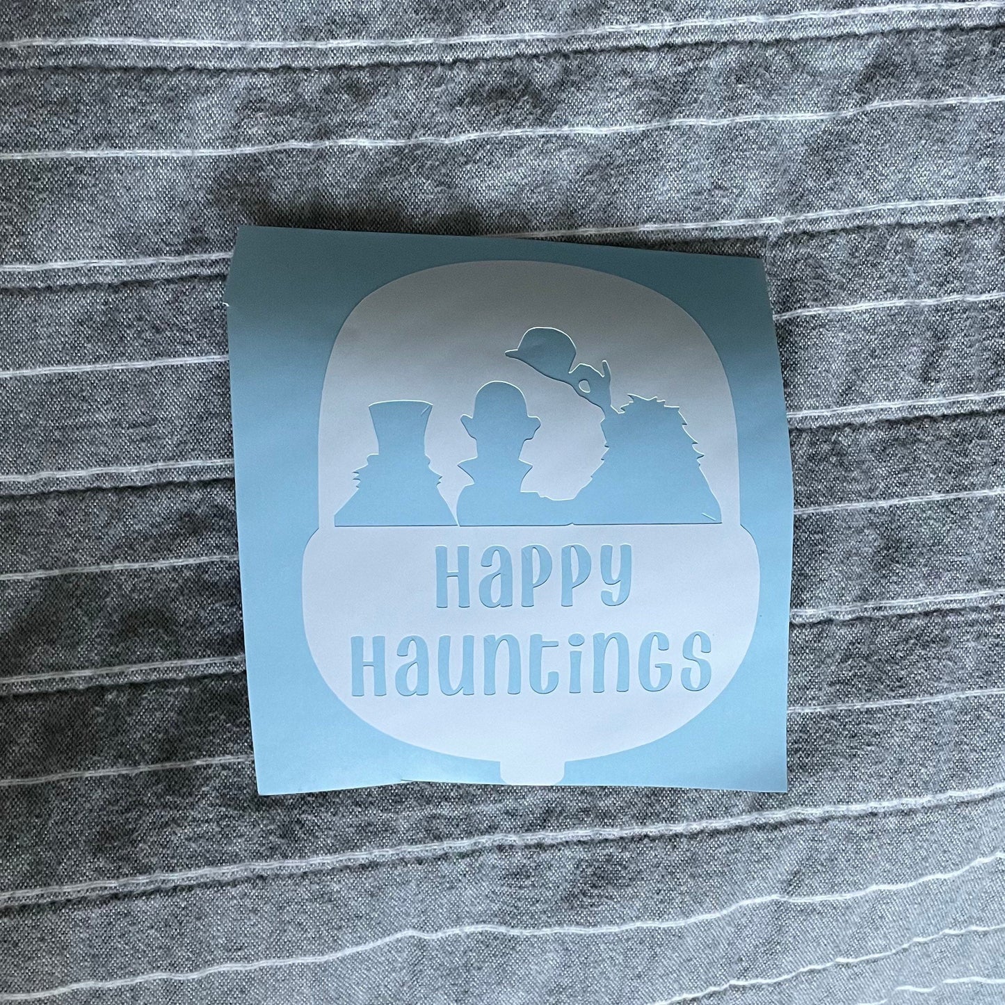 Disney Inspired Haunted Mansion Happy Hauntings decal