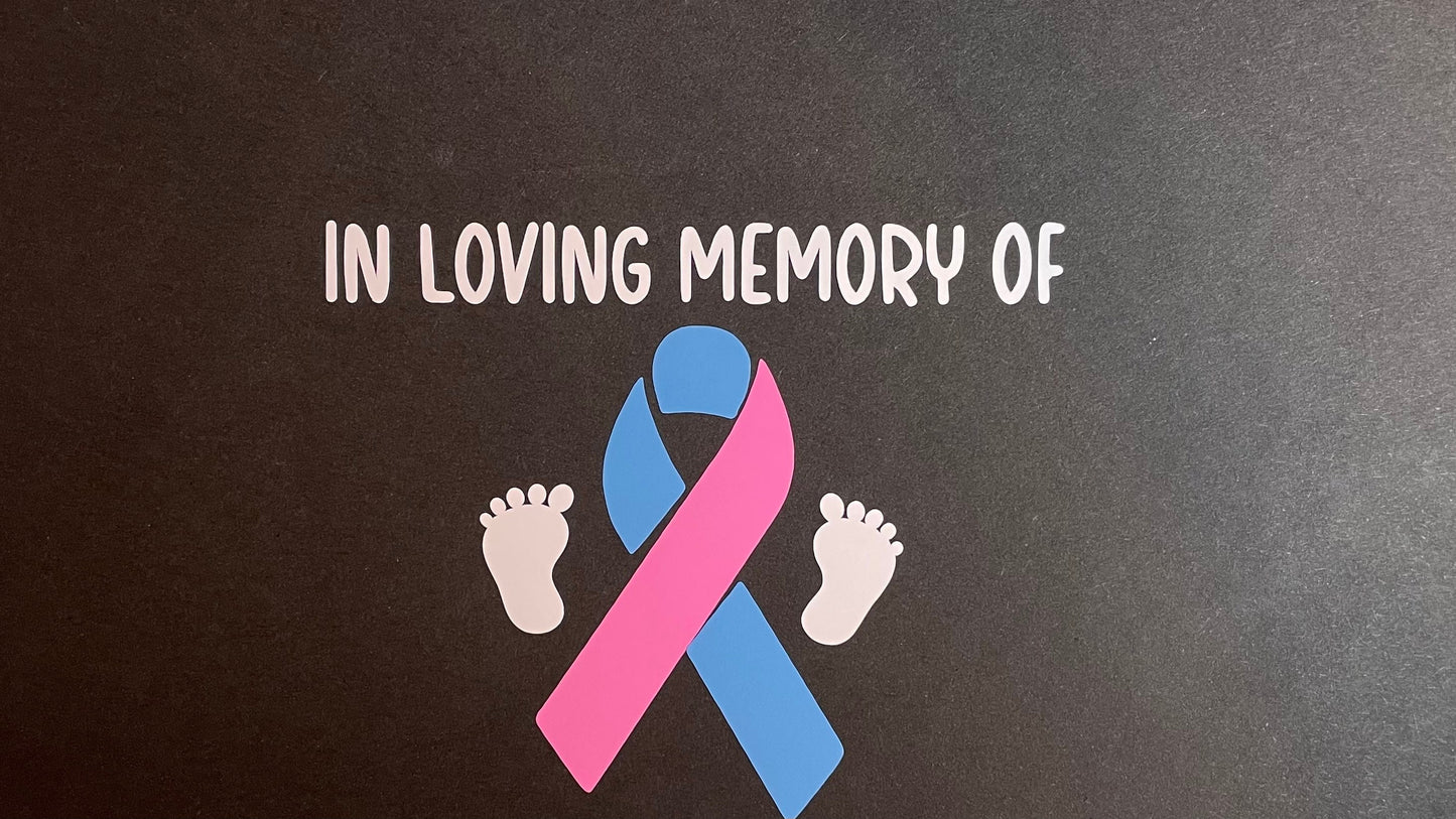 I’m Loving Memory Of Pregnancy and Infant Loss Ribbon decal